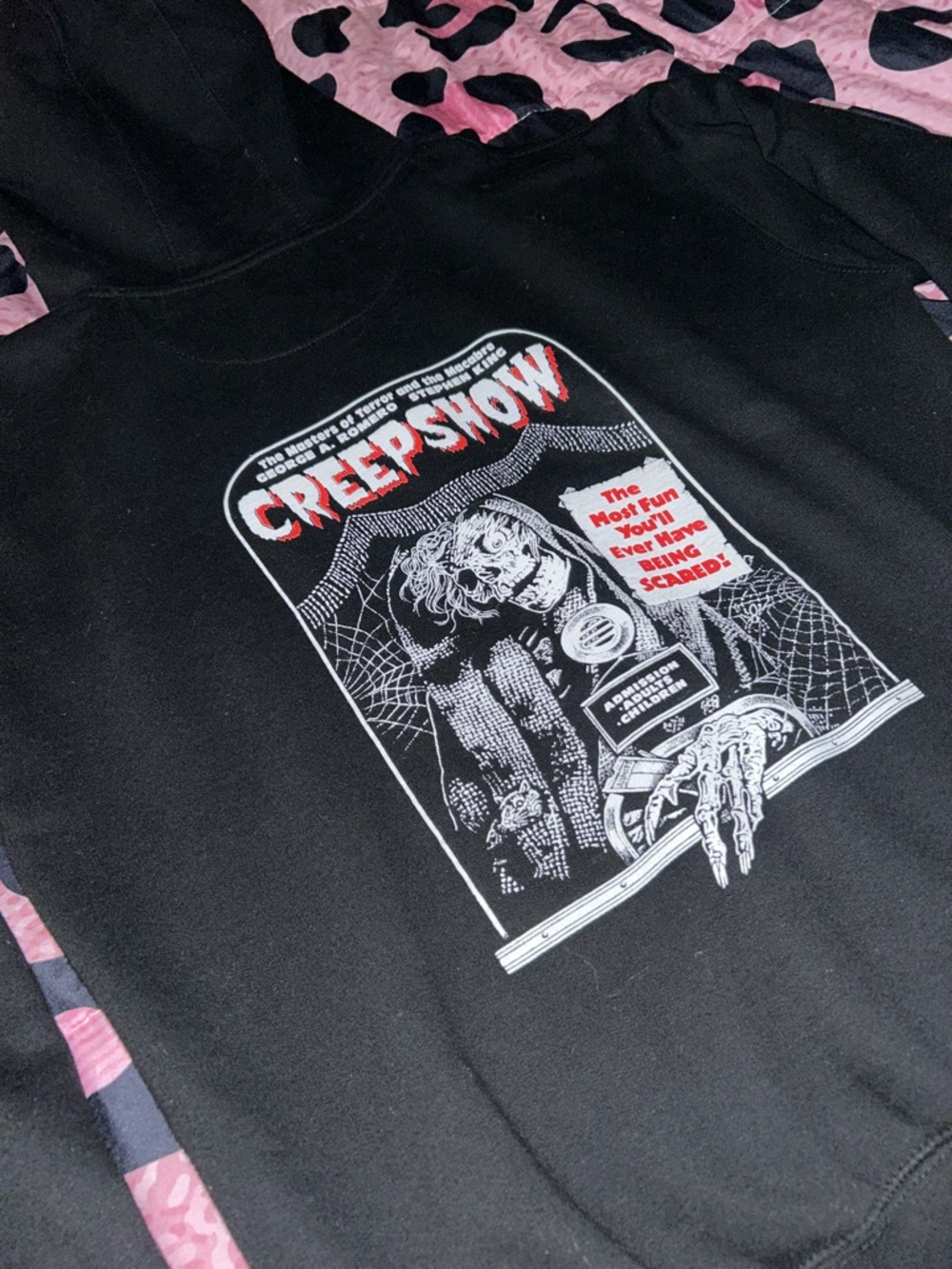 Rare Creepshow Graphic Black zip up jacket Hoodie - Horror Movie Art